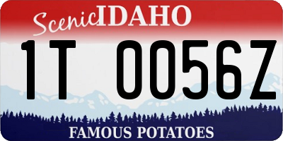 ID license plate 1T0056Z