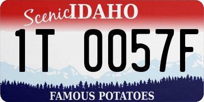 ID license plate 1T0057F