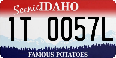 ID license plate 1T0057L