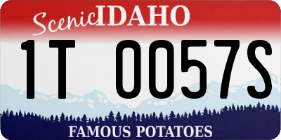 ID license plate 1T0057S
