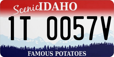 ID license plate 1T0057V