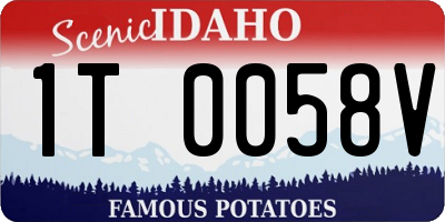ID license plate 1T0058V