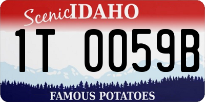 ID license plate 1T0059B