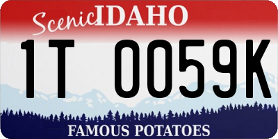 ID license plate 1T0059K