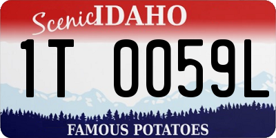 ID license plate 1T0059L