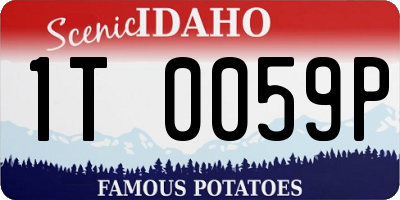 ID license plate 1T0059P