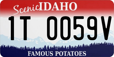 ID license plate 1T0059V