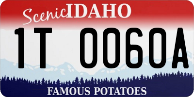 ID license plate 1T0060A