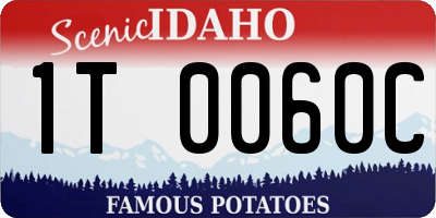 ID license plate 1T0060C