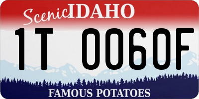 ID license plate 1T0060F