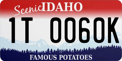 ID license plate 1T0060K