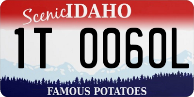 ID license plate 1T0060L
