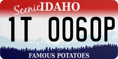 ID license plate 1T0060P