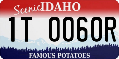 ID license plate 1T0060R
