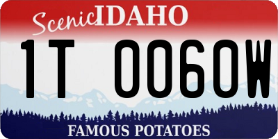 ID license plate 1T0060W