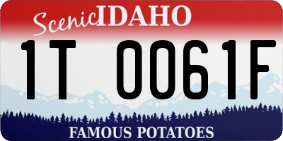 ID license plate 1T0061F