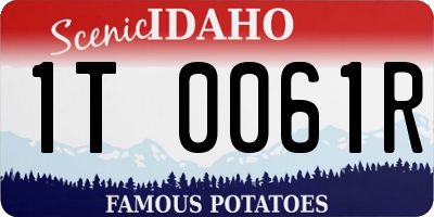 ID license plate 1T0061R