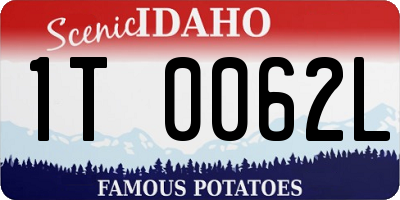 ID license plate 1T0062L