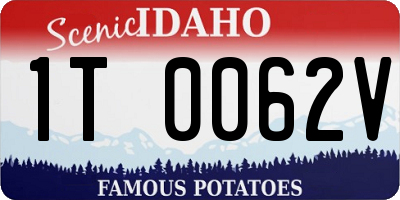 ID license plate 1T0062V