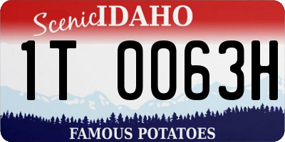 ID license plate 1T0063H