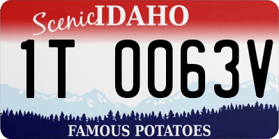 ID license plate 1T0063V