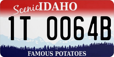 ID license plate 1T0064B