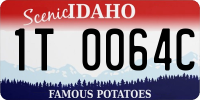 ID license plate 1T0064C