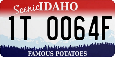 ID license plate 1T0064F