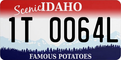 ID license plate 1T0064L