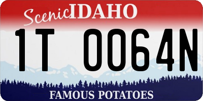 ID license plate 1T0064N
