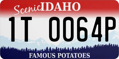 ID license plate 1T0064P