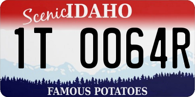 ID license plate 1T0064R