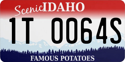 ID license plate 1T0064S
