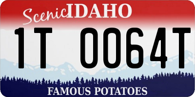ID license plate 1T0064T