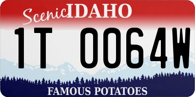 ID license plate 1T0064W