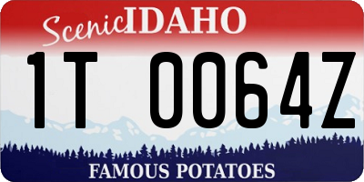 ID license plate 1T0064Z