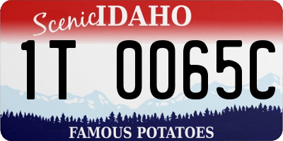 ID license plate 1T0065C