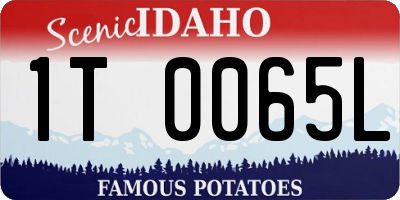 ID license plate 1T0065L