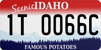 ID license plate 1T0066C