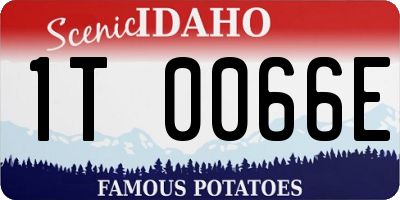 ID license plate 1T0066E