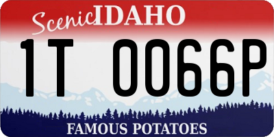 ID license plate 1T0066P
