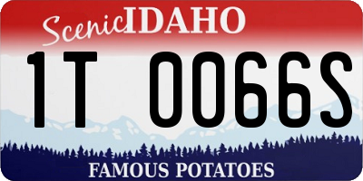 ID license plate 1T0066S
