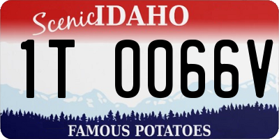 ID license plate 1T0066V