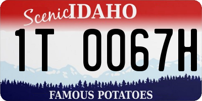 ID license plate 1T0067H