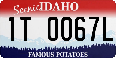 ID license plate 1T0067L