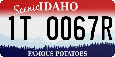 ID license plate 1T0067R