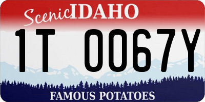 ID license plate 1T0067Y