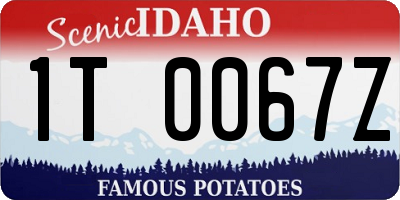 ID license plate 1T0067Z