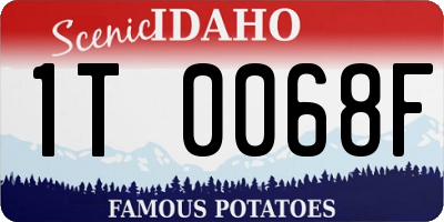 ID license plate 1T0068F