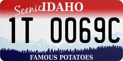 ID license plate 1T0069C